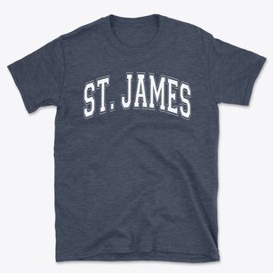 Saint James Elementary School Varsity Arch Basic T-Shirt
