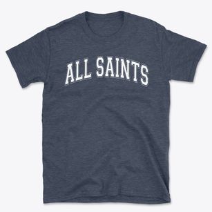 All Saints Catholic School Varsity Arch Basic T-Shirt