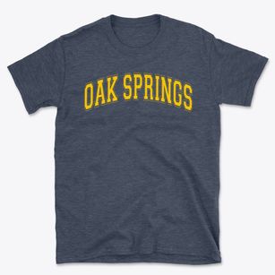 Oak Springs Elementary School Varsity Arch Basic T-Shirt