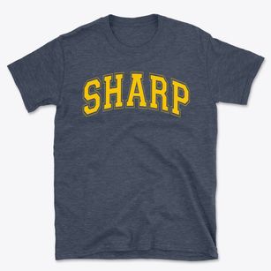 Sharp Elementary School Varsity Arch Basic T-Shirt