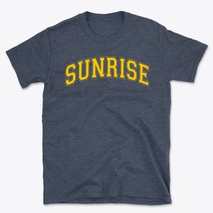 Sunrise Elementary School Varsity Arch Basic T-Shirt
