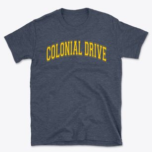 Colonial Drive Elementary School Varsity Arch Basic T-Shirt