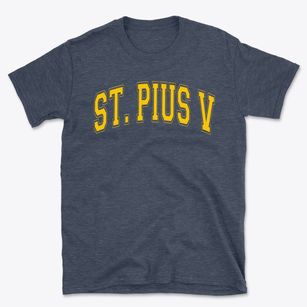 Saint Pius V School Varsity Arch Basic T-Shirt