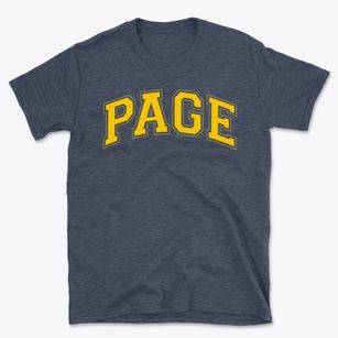 Page Montessori School Varsity Arch Basic T-Shirt