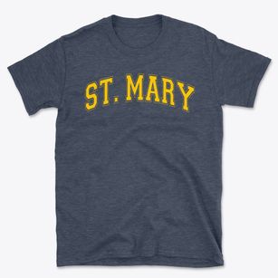 St Mary Parish Varsity Arch Basic T-Shirt