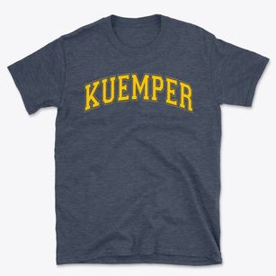 Kuemper Catholic High School Varsity Arch Basic T-Shirt