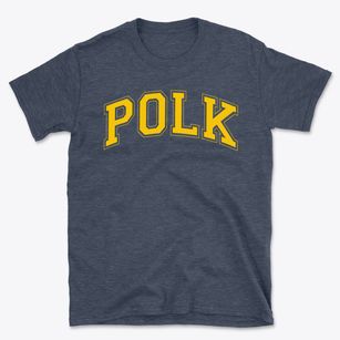 Polk Elementary School Varsity Arch Basic T-Shirt