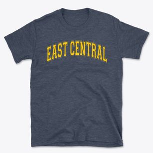 East Central Development Center Varsity Arch Basic T-Shirt