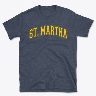 Saint Martha Catholic School Varsity Arch Basic T-Shirt
