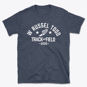 W Russel Todd Elementary School Track and Field Basic T-Shirt