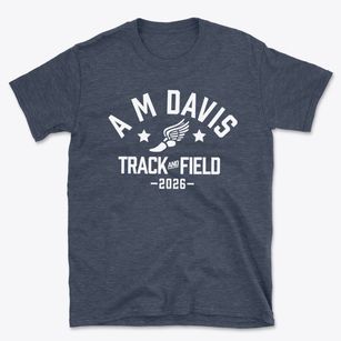 A M Davis Elementary School Track and Field Basic T-Shirt