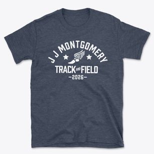 J J Montgomery Elementary School Track and Field Basic T-Shirt