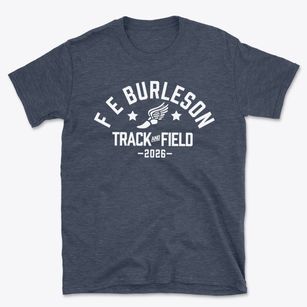 F E Burleson Elementary School Track and Field Basic T-Shirt