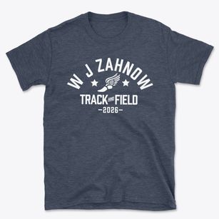 W J Zahnow Elementary School Track and Field Basic T-Shirt