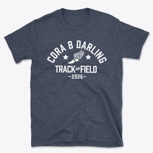 Cora B Darling Elementary School Track and Field Basic T-Shirt