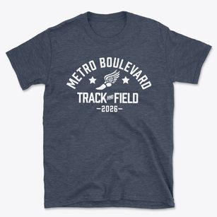 Metro Boulevard Alternative High School Track and Field Basic T-Shirt