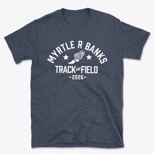 Myrtle R Banks Elementary School Track and Field Basic T-Shirt