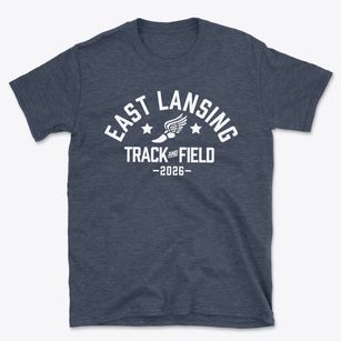 East Lansing High School Track and Field Basic T-Shirt