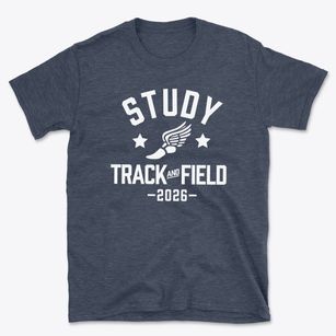 Study Middle School Track and Field Basic T-Shirt