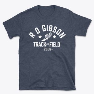 R O Gibson Middle School Track and Field Basic T-Shirt