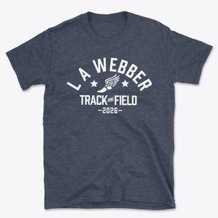 L A Webber Senior High School Track and Field Basic T-Shirt