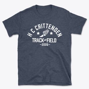 H C Crittenden Middle School Track and Field Basic T-Shirt