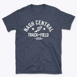 Nash Central Junior High School Track and Field Basic T-Shirt