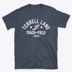 Terrell Lane Middle School Track and Field Basic T-Shirt