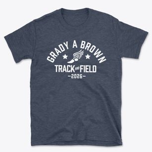 Grady A Brown Elementary School Track and Field Basic T-Shirt