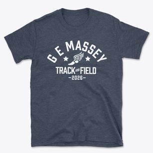 G E Massey Elementary School Track and Field Basic T-Shirt