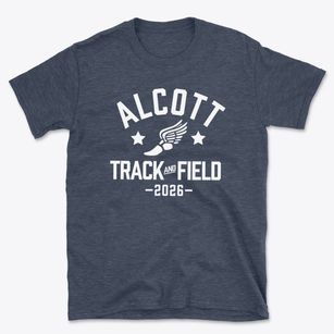 Alcott Elementary School Track and Field Basic T-Shirt