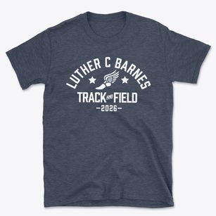 Luther C Barnes Elementary School Track and Field Basic T-Shirt