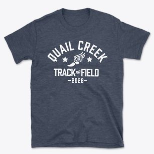 Quail Creek Elementary School Track and Field Basic T-Shirt