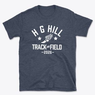 H G Hill Middle School Track and Field Basic T-Shirt