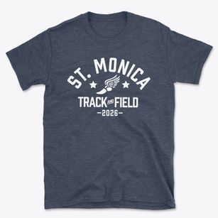 St. Monica Catholic School Track and Field Basic T-Shirt