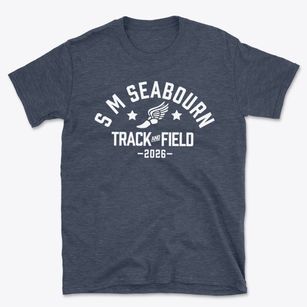 S M Seabourn Elementary School Track and Field Basic T-Shirt