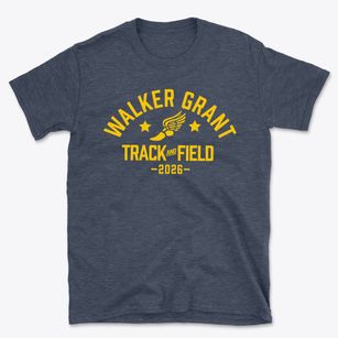 Walker Grant Middle School Track and Field Basic T-Shirt