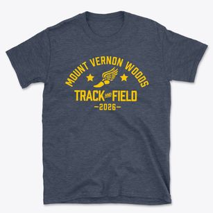 Mount Vernon Woods Elementary School Track and Field Basic T-Shirt