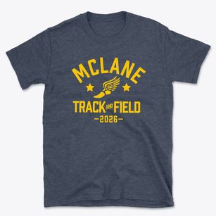 Mclane Elementary School Track and Field Basic T-Shirt