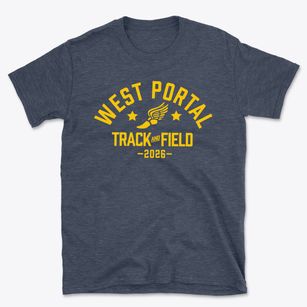 West Portal Lutheran School Track and Field Basic T-Shirt