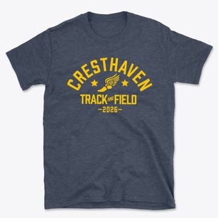 Cresthaven Elementary School Track and Field Basic T-Shirt