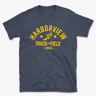 Harborview Elementary School Track and Field Basic T-Shirt