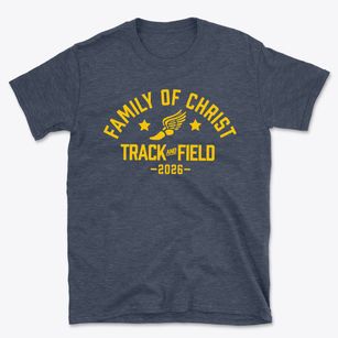 Family Of Christ Christian School Track and Field Basic T-Shirt