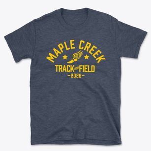 Maple Creek Middle School Track and Field Basic T-Shirt