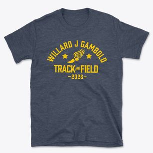 Willard J Gambold Middle School 108 Track and Field Basic T-Shirt