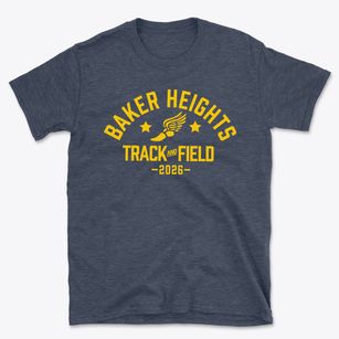 Baker Heights Elementary School Track and Field Basic T-Shirt