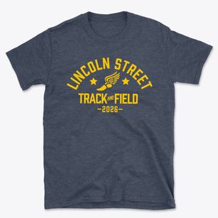Lincoln Street Elementary School Track and Field Basic T-Shirt