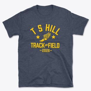 T S Hill Middle School Track and Field Basic T-Shirt