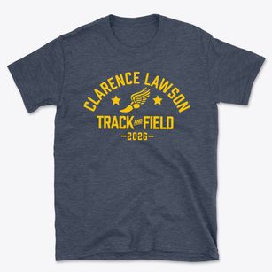 Clarence Lawson Elementary School Track and Field Basic T-Shirt