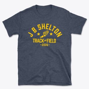 J B Shelton Academy Track and Field Basic T-Shirt